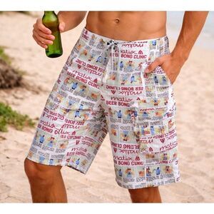 Matix Board Shorts Men’s 30 Beer Bong Clinic Military Party